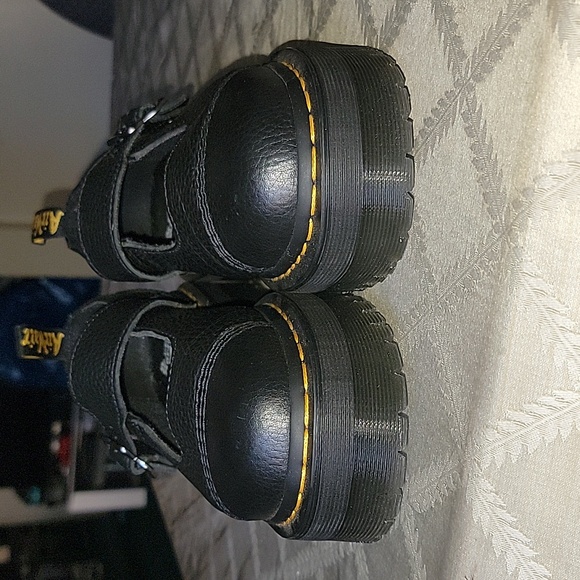 DR. Martens Addina Flower Buckle Maryjane Platforms - Picture 4 of 12